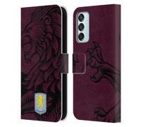 Head Case Designs Licenza Ufficiale Aston Villa Football Club Oversize Design con Stemma 2024 Custodia Cover in Pelle a Portafoglio Compatibile con Samsung Galaxy M15/F15 5G