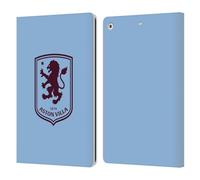 Head Case Designs Licenza Ufficiale Aston Villa Football Club Villa Blu Design con Stemma 2024 Custodia Cover in Pelle a Portafoglio Compatibile con Apple iPad 10.2 2019/2020/2021