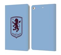 Head Case Designs Licenza Ufficiale Aston Villa Football Club Villa Blu Design con Stemma 2024 Custodia Cover in Pelle a Portafoglio Compatibile con Apple iPad 9.7 2017 / iPad 9.7 2018