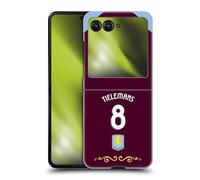 Head Case Designs Licenza Ufficiale Aston Villa Football Club Youri Tielemans 2025/26 Giocatori Home Kit Custodia Cover Dura per Parte Posteriore Compatibile con RAZR 40 Ultra/RAZR+ 2023