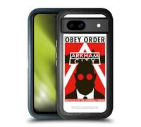 Head Case Designs Licenza Ufficiale Batman Arkham City Hugo Strange Obey Order Grafiche Custodia Antiurto Ultra Blindata Compatibile con Google Pixel 8a