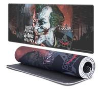 Head Case Designs Licenza Ufficiale Batman Arkham City Joker Wrong with Me Grafiche 37.4 x 15.75 x 0.16 Inches (900 x 400 mm) - XL Tappetino per Mouse E Scrivania da Ufficio per Giochi Tastiera PC
