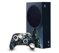 Head Case Designs Licenza Ufficiale Batman Arkham Knight Batman Grafiche Pacchetto Console Da Gioco Wrap E Pelle Per Controller Compatibile con Xbox Series S Console & Controller Bundle