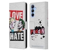 Head Case Designs Licenza Ufficiale Batman DC Comics Amore Odio Joker Harley Quinn Grafiche Custodia Portafoglio in Pelle Compatibile con Samsung Galaxy A16 5G