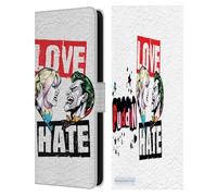 Head Case Designs Licenza Ufficiale Batman DC Comics Amore Odio Joker Harley Quinn Grafiche Custodia Portafoglio in Pelle Compatibile con Samsung Galaxy S25 Fe
