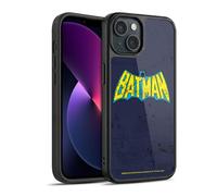 Head Case Designs Licenza Ufficiale Batman DC Comics Aspetto Sdrucito in Modo Classico Logos Cover in Gel Rinforzata [Protezione di Grado Militare] Compatibile con Apple iPhone 13