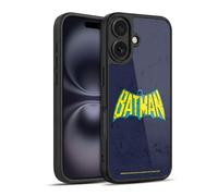 Head Case Designs Licenza Ufficiale Batman DC Comics Aspetto Sdrucito in Modo Classico Logos Cover in Gel Rinforzata [Protezione di Grado Militare] Compatibile con Apple iPhone 16