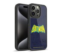 Head Case Designs Licenza Ufficiale Batman DC Comics Aspetto Sdrucito in Modo Classico Logos Cover in Gel Rinforzata [Protezione di Grado Militare] Compatibile con Apple iPhone 15 PRO
