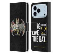 Head Case Designs Licenza Ufficiale Batman DC Comics Bat Signal Collage 80esimo Anniversario Custodia Portafoglio in Pelle Compatibile con Apple iPhone 17 PRO