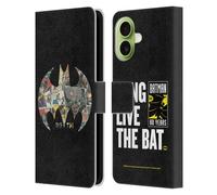 Head Case Designs Licenza Ufficiale Batman DC Comics Bat Signal Collage 80esimo Anniversario Custodia Portafoglio in Pelle Compatibile con Apple iPhone 17
