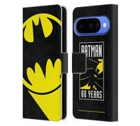 Head Case Designs Licenza Ufficiale Batman DC Comics Bat Signal Logos Custodia Portafoglio in Pelle Compatibile con Google Pixel 10