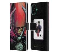 Head Case Designs Licenza Ufficiale Batman DC Comics Cappuccio Rosso Three Jokers Custodia Portafoglio in Pelle Compatibile con Samsung Galaxy A07