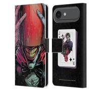 Head Case Designs Licenza Ufficiale Batman DC Comics Cappuccio Rosso Three Jokers Custodia Portafoglio in Pelle Compatibile con Apple iPhone 17 Air
