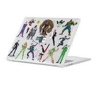 Head Case Designs Licenza Ufficiale Batman DC Comics Cattivi Grafica Custodia Laptop Trasparente Armatura Rigida Cristallo Compatibile con MacBook Air 13.6" M2 A2681/M3 A3113/M4 A3240 2022/2024/2025