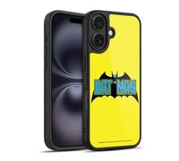 Head Case Designs Licenza Ufficiale Batman DC Comics Classico 2 Logos Cover in Gel Rinforzata [Protezione di Grado Militare] Compatibile con Apple iPhone 16