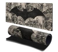 Head Case Designs Licenza Ufficiale Batman DC Comics Classico Loghi E Fumetti 23.62 x 11.81 x 0.12 Inches (600 x 300 mm) - L Tappetino per Mouse E Scrivania da Ufficio per Giochi Tastiera PC