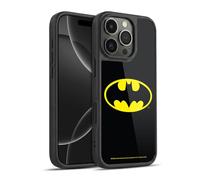 Head Case Designs Licenza Ufficiale Batman DC Comics Classico Logos Cover in Gel Rinforzata [Protezione di Grado Militare] Compatibile con Apple iPhone 16 PRO