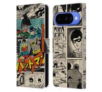 Head Case Designs Licenza Ufficiale Batman DC Comics Collage Bat-Manga! Custodia Portafoglio in Pelle Compatibile con Google Pixel 10
