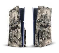 Head Case Designs Licenza Ufficiale Batman DC Comics Collage Invecchiato Loghi E Fumetti Vinile Sticker Gaming Pelle Adesivo Compatibile con Sony Playstation 5 PS5 Slim/PRO Disc Edition Console