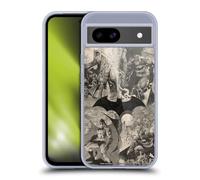 Head Case Designs Licenza Ufficiale Batman DC Comics Collage Logo Sdrucito Hush Custodia in Gel [Protezione di Grado Militare] Compatibile con Google Pixel 8a E Compatibile con MagSafe