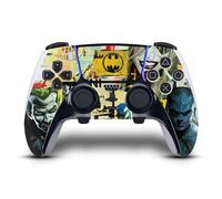 Head Case Designs Licenza Ufficiale Batman DC Comics Collage Strappato Loghi E Fumetti Vinile Sticker Gaming Pelle Adesivo Compatibile con Sony Playstation 5 PS5 DualSense Edge Controller