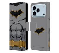 Head Case Designs Licenza Ufficiale Batman DC Comics Costume Rinascita Logos Custodia Portafoglio in Pelle Compatibile con Apple iPhone 17 PRO