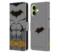 Head Case Designs Licenza Ufficiale Batman DC Comics Costume Rinascita Logos Custodia Portafoglio in Pelle Compatibile con Apple iPhone 17