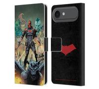 Head Case Designs Licenza Ufficiale Batman DC Comics E i fuorilegge #50 Red Hood Custodia Portafoglio in Pelle Compatibile con Apple iPhone 17 Air