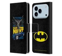Head Case Designs Licenza Ufficiale Batman DC Comics I Am The Night La Fuga dei Villani Custodia Portafoglio in Pelle Compatibile con Apple iPhone 17 PRO