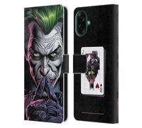 Head Case Designs Licenza Ufficiale Batman DC Comics Il Criminale Three Jokers Custodia Portafoglio in Pelle Compatibile con Samsung Galaxy A07