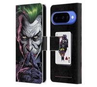 Head Case Designs Licenza Ufficiale Batman DC Comics Il criminale Three Jokers Custodia Portafoglio in Pelle Compatibile con Google Pixel 10