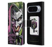 Head Case Designs Licenza Ufficiale Batman DC Comics Il pagliaccio Three Jokers Custodia Portafoglio in Pelle Compatibile con Google Pixel 10 Pro XL