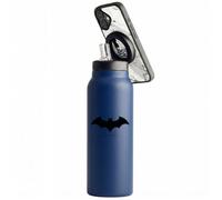 Head Case Designs Licenza Ufficiale Batman DC Comics Logo Arte Dei Personaggi Blu Borraccia termica in acciaio inossidabile con supporto magnetico per telefono compatibile con gli accessori MagSafe