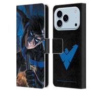 Head Case Designs Licenza Ufficiale Batman DC Comics Logo Blu Vestito #60 2019 Nightwing Custodia Portafoglio in Pelle Compatibile con Apple iPhone 17 PRO