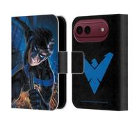 Head Case Designs Licenza Ufficiale Batman DC Comics Logo Blu Vestito #60 2019 Nightwing Custodia Portafoglio in Pelle Compatibile con Apple iPhone Duo