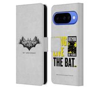Head Case Designs Licenza Ufficiale Batman DC Comics Logo Gotham 80esimo Anniversario Custodia Portafoglio in Pelle Compatibile con Google Pixel 10