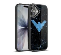 Head Case Designs Licenza Ufficiale Batman DC Comics Logo Grunge Nightwing Cover in Gel Rinforzata [Protezione di Grado Militare] Compatibile con Apple iPhone 17