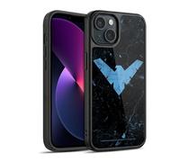 Head Case Designs Licenza Ufficiale Batman DC Comics Logo Grunge Nightwing Cover in Gel Rinforzata [Protezione di Grado Militare] Compatibile con Apple iPhone 13