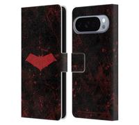 Head Case Designs Licenza Ufficiale Batman DC Comics Logo Grunge Red Hood Custodia Portafoglio in Pelle Compatibile con Google Pixel 10 Pro XL