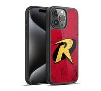 Head Case Designs Licenza Ufficiale Batman DC Comics Logo Grunge Robin Cover in Gel Rinforzata [Protezione di Grado Militare] Compatibile con Apple iPhone 15 PRO Max