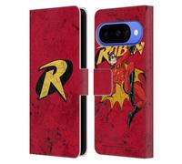 Head Case Designs Licenza Ufficiale Batman DC Comics Logo Grunge Robin Custodia Portafoglio in Pelle Compatibile con Google Pixel 10