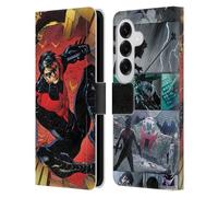 Head Case Designs Licenza Ufficiale Batman DC Comics Logo Rosso Vestito #1 2011 Nightwing Custodia Portafoglio in Pelle Compatibile con Samsung Galaxy S26