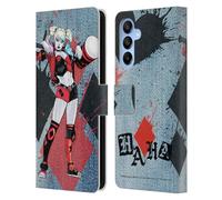 Head Case Designs Licenza Ufficiale Batman DC Comics Martello in Legno Harley Quinn Grafiche Custodia Portafoglio in Pelle Compatibile con Samsung Galaxy A16 5G