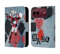 Head Case Designs Licenza Ufficiale Batman DC Comics Martello in Legno Harley Quinn Grafiche Custodia Portafoglio in Pelle Compatibile con Apple iPhone Duo