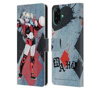 Head Case Designs Licenza Ufficiale Batman DC Comics Martello in Legno Harley Quinn Grafiche Custodia Portafoglio in Pelle Compatibile con Samsung Galaxy A07
