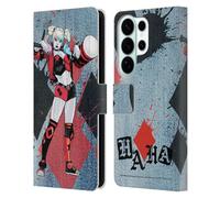 Head Case Designs Licenza Ufficiale Batman DC Comics Martello in Legno Harley Quinn Grafiche Custodia Portafoglio in Pelle Compatibile con Samsung Galaxy S26 Ultra