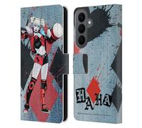 Head Case Designs Licenza Ufficiale Batman DC Comics Martello in Legno Harley Quinn Grafiche Custodia Portafoglio in Pelle Compatibile con Samsung Galaxy S26 Plus