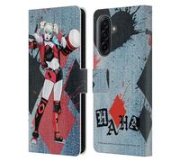 Head Case Designs Licenza Ufficiale Batman DC Comics Martello in Legno Harley Quinn Grafiche Custodia Portafoglio in Pelle Compatibile con Samsung Galaxy A17 4G / 5G