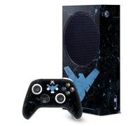 Head Case Designs Licenza Ufficiale Batman DC Comics Nightwing Loghi E Fumetti Pacchetto Console Da Gioco Wrap E Pelle Per Controller Compatibile con Xbox Series S Console & Controller Bundle