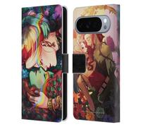 Head Case Designs Licenza Ufficiale Batman DC Comics Poison Ivy & Harley Quinn Gotham City Sirens Custodia Portafoglio in Pelle Compatibile con Google Pixel 10 Pro XL